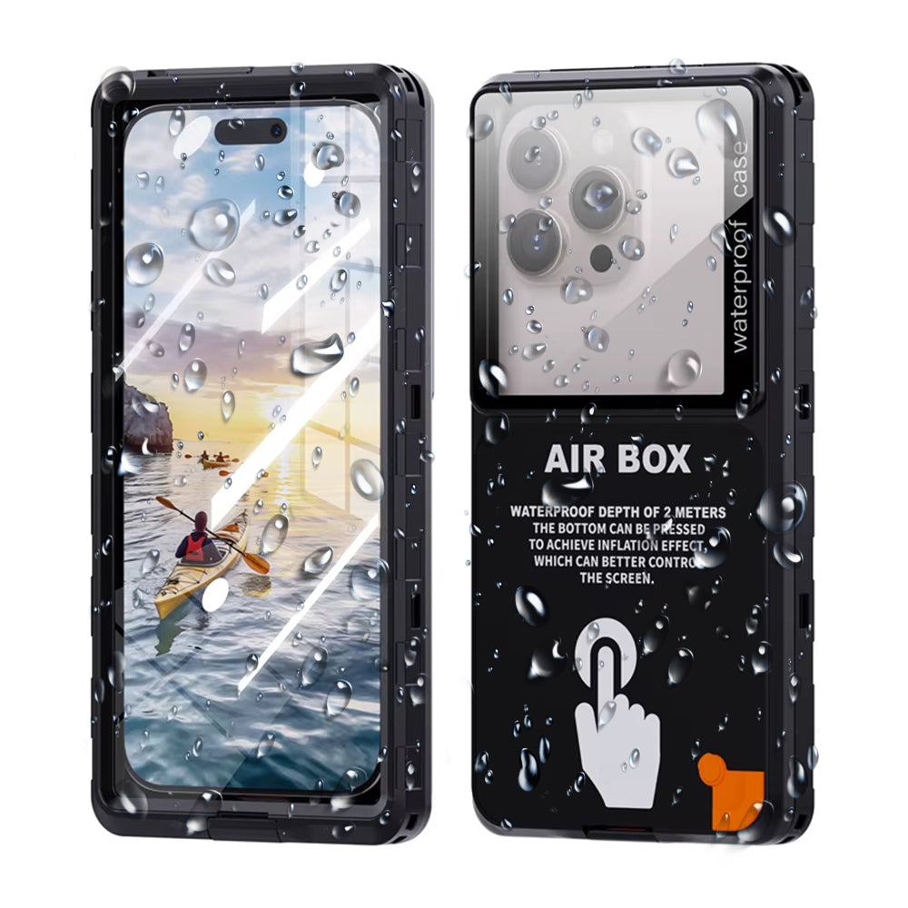 Custodia Universale Waterproof per Telefono max. 6,9 pollici, ShellBox, AirBox, Nera