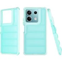 Custodia per Xiaomi Redmi Note 13 5G, Techsuit, Wave Shield, Turchese — 3