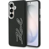 Custodia per Samsung Galaxy S26 S942, Karl Lagerfeld, Signature Resin Logo, Nera — 3