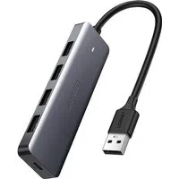 Hub USB UGREEN CM219, 4 x USB-A 3.0 - 1 x USB-C, Grigio — 3