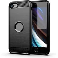Custodia per Apple iPhone SE (2022) / SE (2020) / 8, Carbonio, Nera — 3