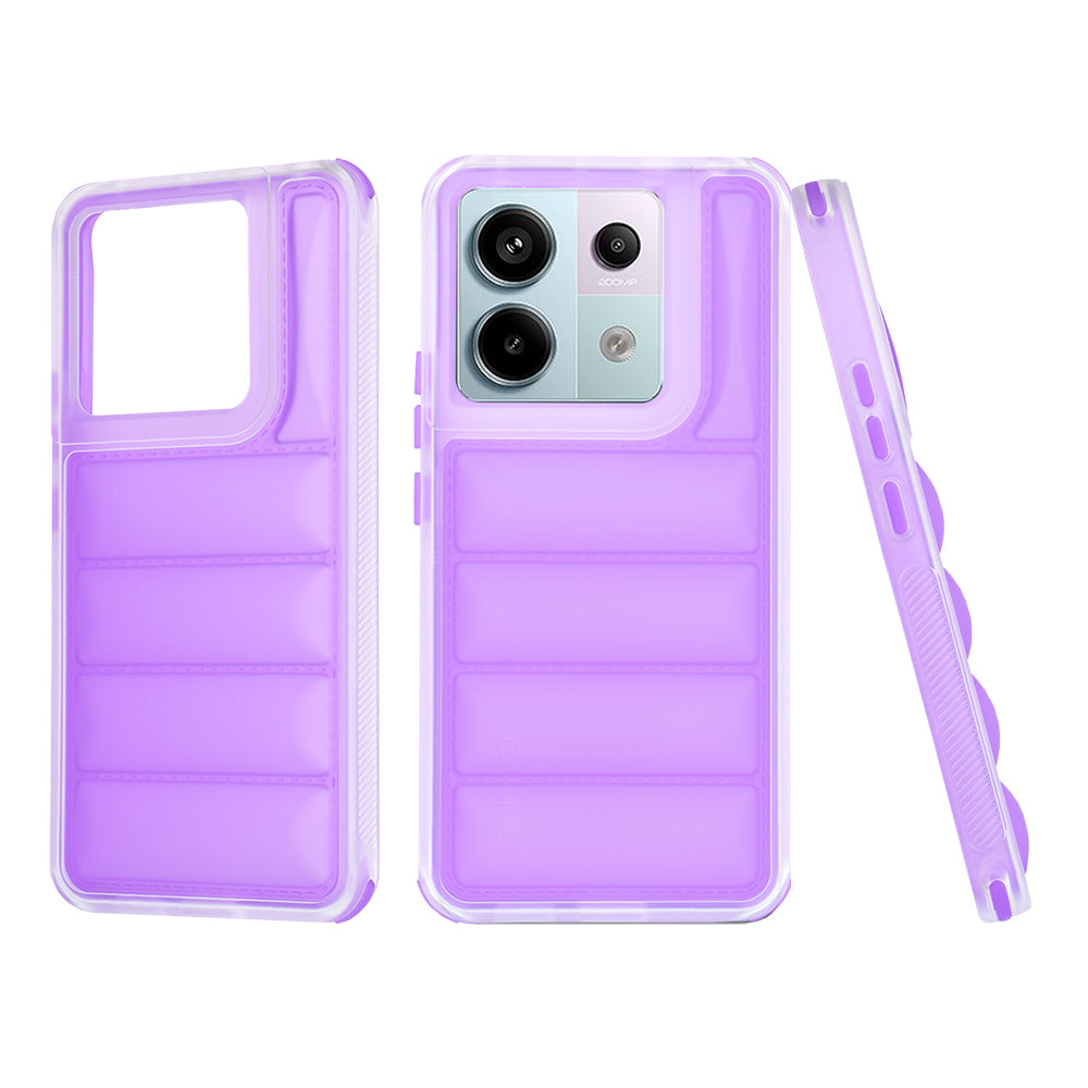 Custodia per Xiaomi Poco X6 / Note 13 Pro 5G, Techsuit, Wave Shield, Viola