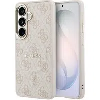Custodia MagSafe per Samsung Galaxy S26 S942, Guess, 4G Embossed Ring, Rosa — 3