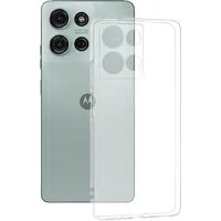 Custodia per Motorola Moto G75, Techsuit, Chiara, Trasparente — 3