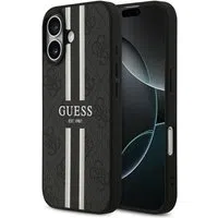 Custodia MagSafe per Apple iPhone 17, Guess, 4G Printed Stripes, Nera — 3