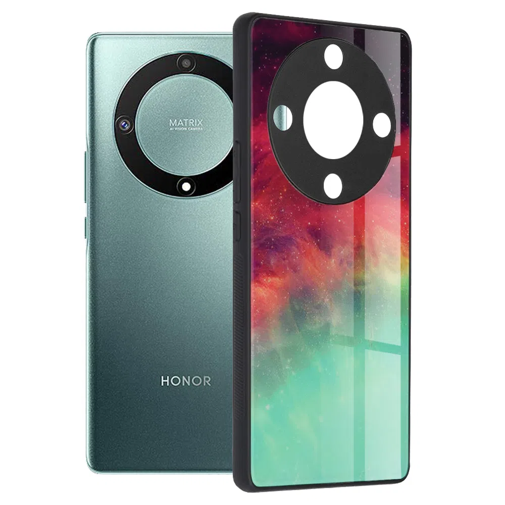 Custodia per Honor Magic5 Lite, Techsuit, Glaze, Turchese — 2