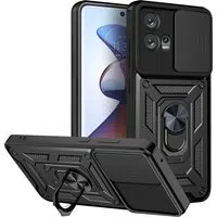 Custodia per Motorola Edge 30 Fusion, Techsuit, CamShield, Nera — 3