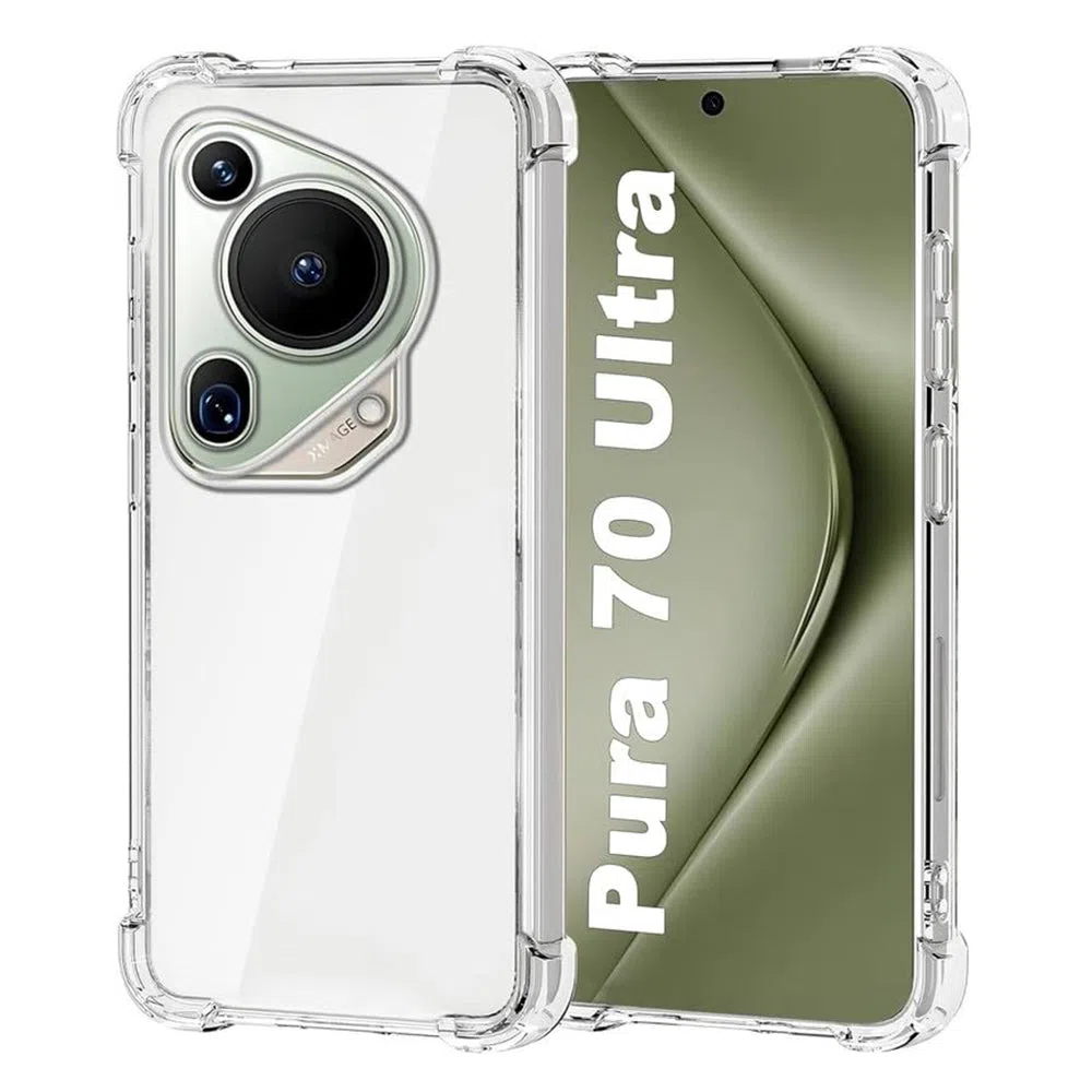 Custodia per Huawei Pura 70 Ultra, Techsuit, Shockproof Clear, Trasparente — 2