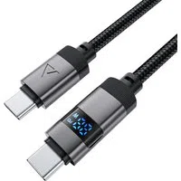 Cavo Dati e Ricarica USB-C - USB-C Acefast C15-03 Display, 60W, 1.2m, Nero — 3