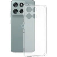 Custodia per Motorola Moto G56, Techsuit, Chiara, Trasparente — 3