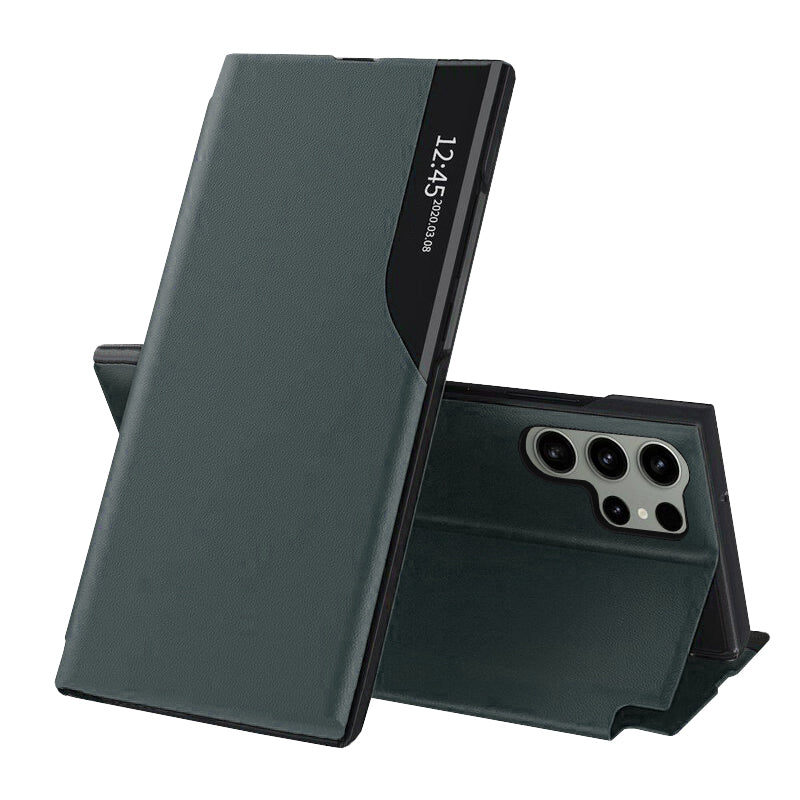 Techsuit Custodia per Samsung Galaxy S23 Ultra S918, Techsuit, eFold, Verde