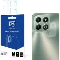 Pellicola protettiva per fotocamera posteriore 3MK Protection per Honor X6b, vetro flessibile, set da 4 pezzi, trasparente — 3