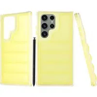 Custodia per Samsung Galaxy S23 FE S711, Techsuit, Wave Shield, Gialla — 3