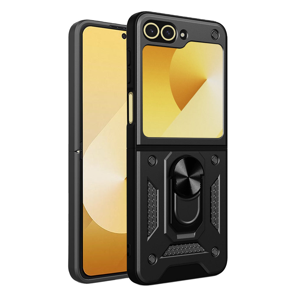 Techsuit Custodia per Samsung Galaxy Z Flip7 FE F761 / Z Flip6 F741, Techsuit, CamShield, Nera
