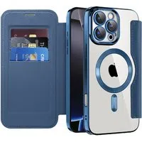 Custodia MagSafe per Apple iPhone 16 Pro Max, Techsuit, SmartMag Book, Blu — 3