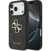 Custodia per Apple iPhone 17 Pro Max, Guess, 4G Big Logo, Nera — 3