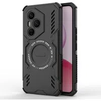 Custodia MagSafe per Honor 400 Pro, Techsuit, ArmorMag, Nera — 3