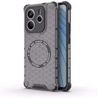 Custodia MagSafe per Xiaomi Redmi Note 14 5G, Techsuit, HoneyComb Shield, Nera — 3