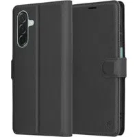 Custodia per Samsung Galaxy A26 A266, Techsuit, Leather Folio, Nera — 3