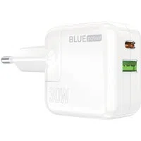 Caricabatterie di rete BLUE Power BC111A, 30W, 3A, 1 x USB-A - 1 x USB-C, bianco — 3