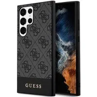 Custodia per Samsung Galaxy S24 Ultra S928, Guess, 4G Stripe, Nera — 3