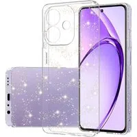 Custodia per Oppo A3 4G / A3 5G, Techsuit, SparkleSkin, Trasparente — 3