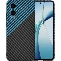 Custodia per OnePlus Nord CE4 Lite, Techsuit, Carbonite FiberShell, Nero Bleu — 3