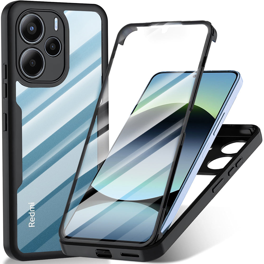 Custodia per Xiaomi Redmi Note 14 4G (Standard), Techsuit, ColorVerse 360, Nera