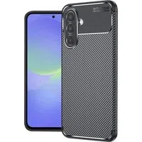 Custodia per Samsung Galaxy A36 A366, Techsuit, CarbonFiber, Nera — 3