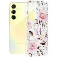 Custodia per Samsung Galaxy A35 5G A356, Techsuit, Marble, Bianca — 3