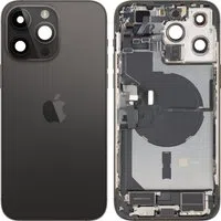 Cover Batteria Apple iPhone 14 Pro Max, Con Scocca Centrale, Parti Complete, Nero (Space Black), Swap Premium — 3