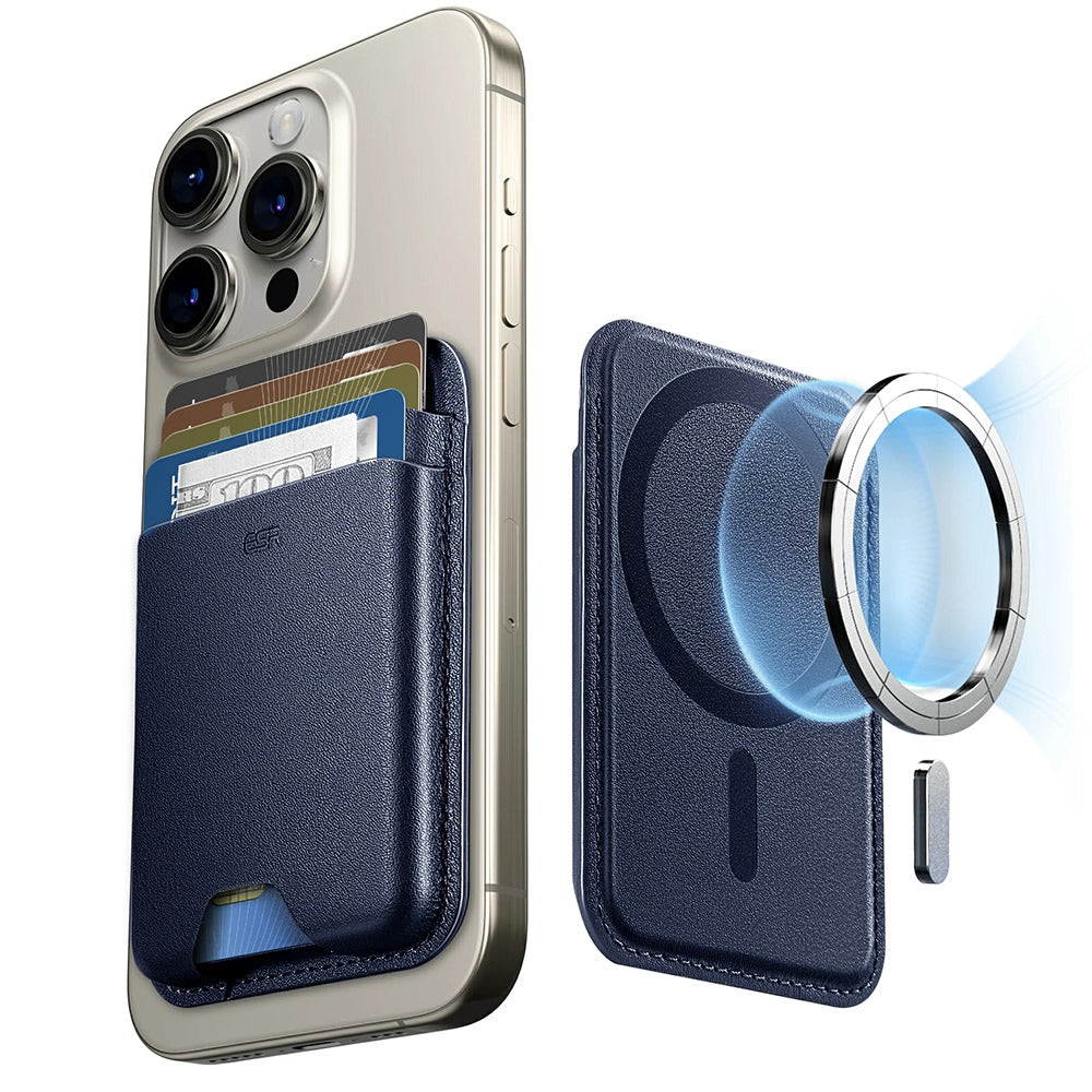 Portafoglio Magsafe, ESR, Boost, Blu Marino