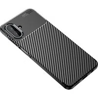 Custodia per Samsung Galaxy A07 4G A075, Techsuit, CarbonFiber, Nera — 3