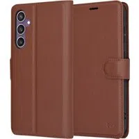 Custodia per Samsung Galaxy S23 FE S711, Techsuit, Leather Folio, Marrone — 3