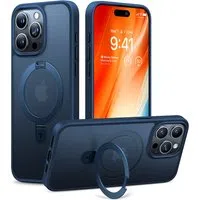 Custodia MagSafe per Apple iPhone 15 Pro Max, Torras, Ostand, Blu navy — 3