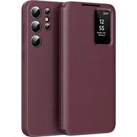Custodia per Samsung Galaxy S23 Ultra S918, Techsuit, SmartView, Rossa — 3