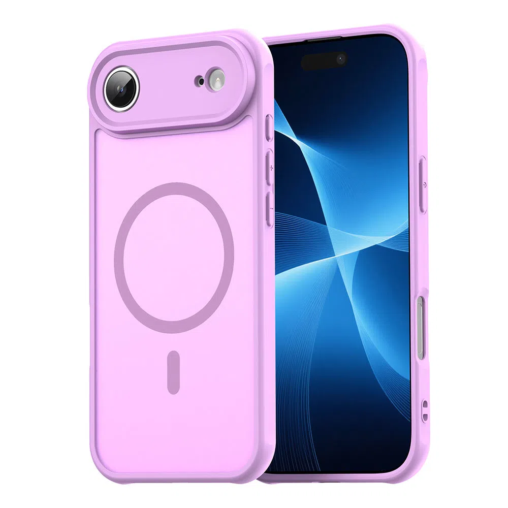 Custodia MagSafe per Apple iPhone 17 Air, Techsuit, HaloFrost II, Rosa — 2
