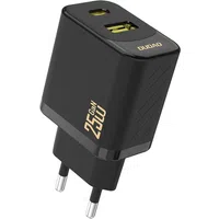 Caricabatterie Rete Dudao A26T, 25W, 3A, 1 x USB-A - 1 x USB-C, Nero — 3