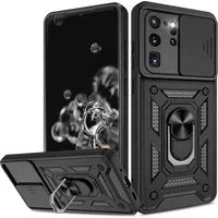 Custodia per Samsung Galaxy S20 Ultra 5G G988 / S20 Ultra G988, Techsuit, CamShield, Nera — 3