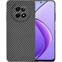Custodia per Realme 12x / 12, Techsuit, Carbonite FiberShell, Nera — 3