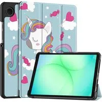 Custodia per Samsung Galaxy Tab A11 / Tab A9, Techsuit, FoldPro Unicorn Nuovo Modello, Multicolore — 3