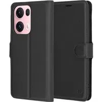 Custodia per Oppo Reno13 Pro, Techsuit, Leather Folio, Nera — 3