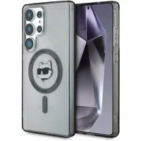 Custodia MagSafe per Samsung Galaxy S25 Ultra S938, Karl Lagerfeld, IML Choupette's Head, Nera — 3