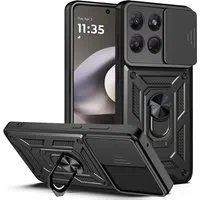 Custodia per Motorola Moto G37 Power, Techsuit, CamShield, Nera — 3