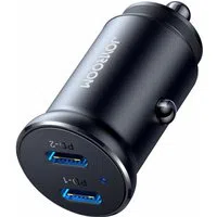 Caricabatterie Auto Joyroom JR-CCN06, 30W, 3A, 2 x USB-C, Nero — 3
