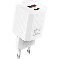 Caricatore da rete XO Design L149, 30W, 3A, 1 x USB-A - 1 x USB-C, Bianco — 3