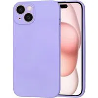 Custodia per Apple iPhone 15, Techsuit, SoftFlex, Lilla Chiaro — 3