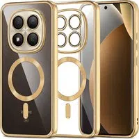 Custodia MagSafe per Xiaomi Poco M8 Pro / Redmi Note 15 Pro+ 5G, Techsuit, Luxury Crystal, Dorata — 3