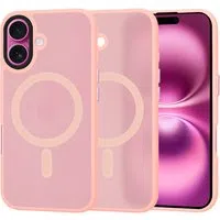 Custodia MagSafe per Apple iPhone 16 Plus, Techsuit, HaloFrost, Rosa — 3