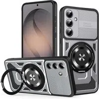 Custodia per Samsung Galaxy S26 S942, Techsuit, RuggedCam, Grigio — 3